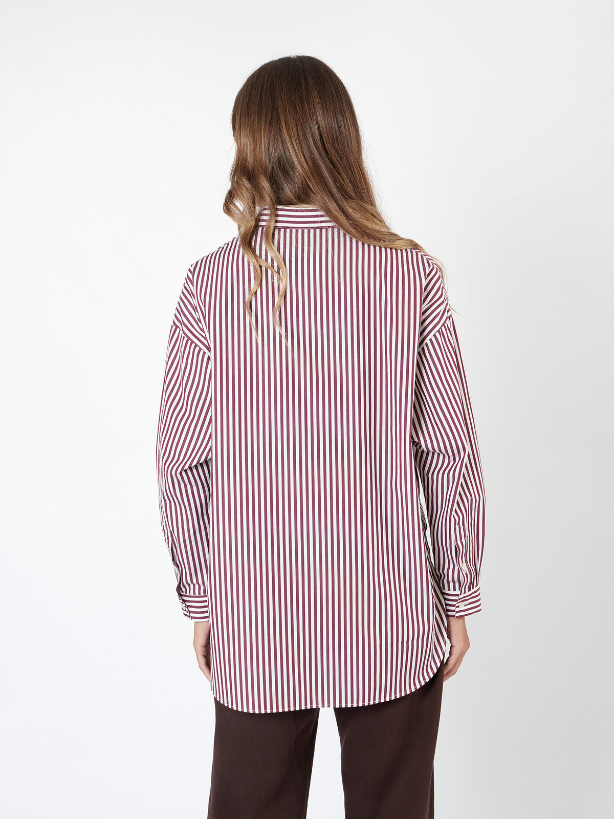 Camisa holgada de rayas