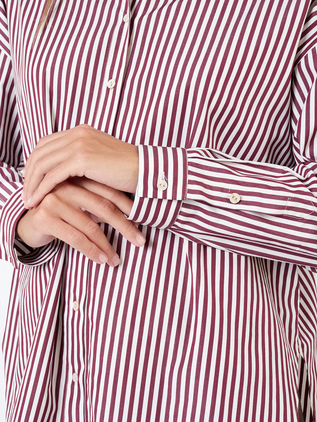 Camisa holgada de rayas