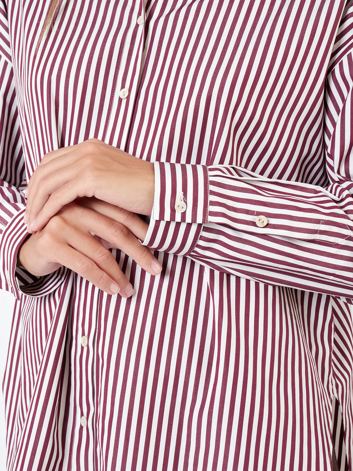 Camisa holgada de rayas