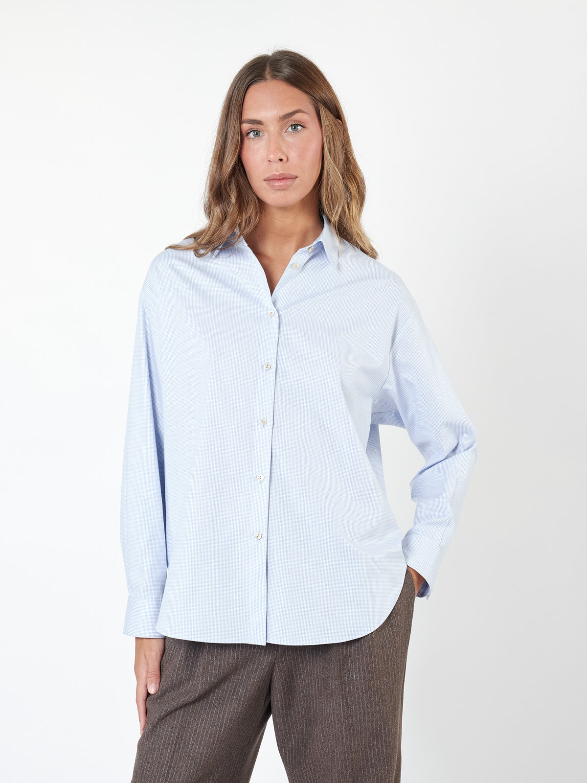 Camisa holgada microdibujo