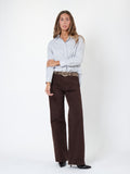 Loose-fit pinstripe shirt
