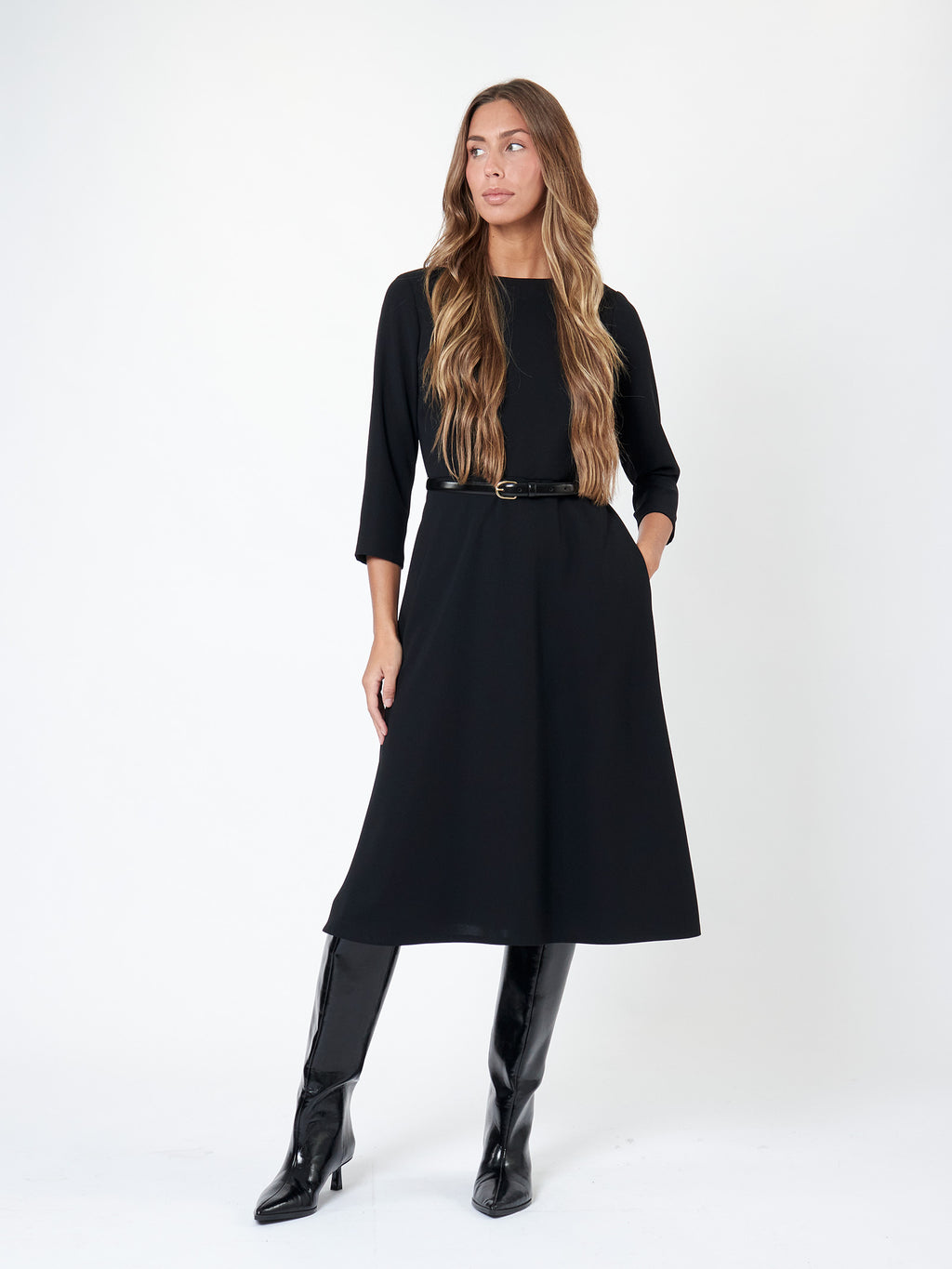 Vestido crepé