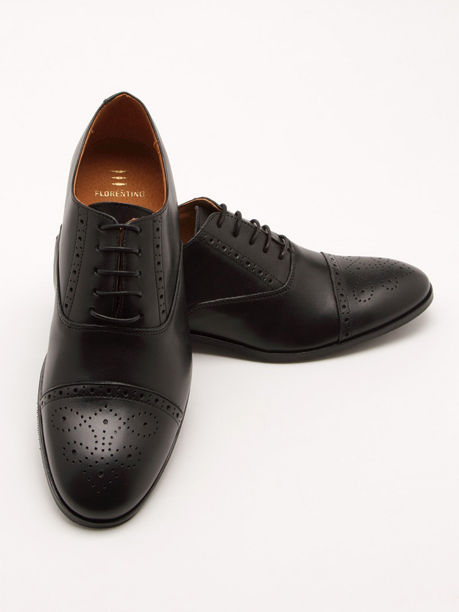 Derby Brogue Shoes in Leather