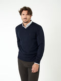 Jersey de lana con cuello pico