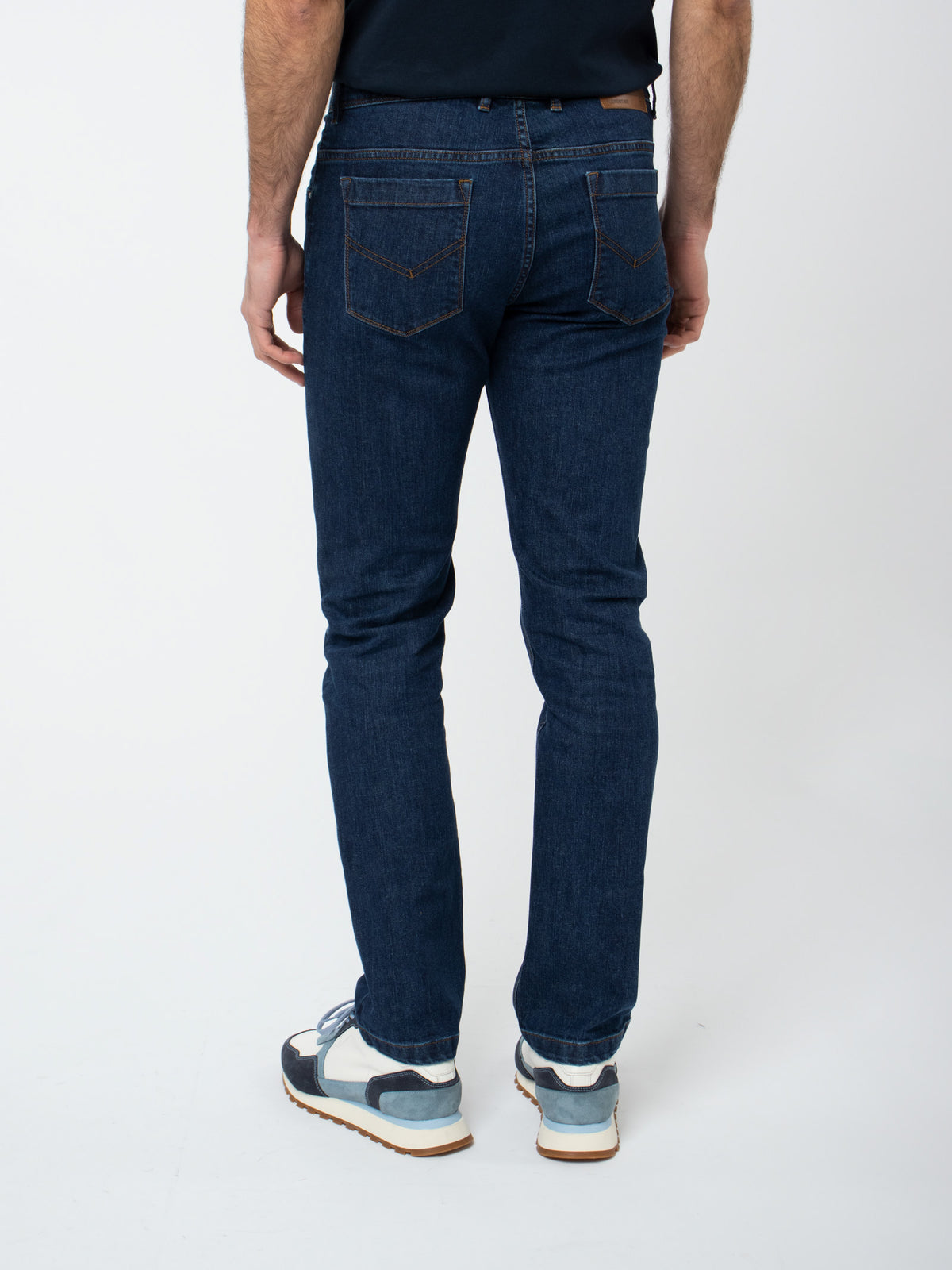 Stone wash regular fit jeans