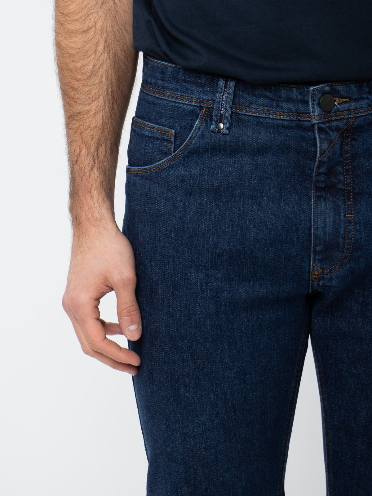 Stone wash regular fit jeans