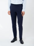 Wool slim fit suit trousers