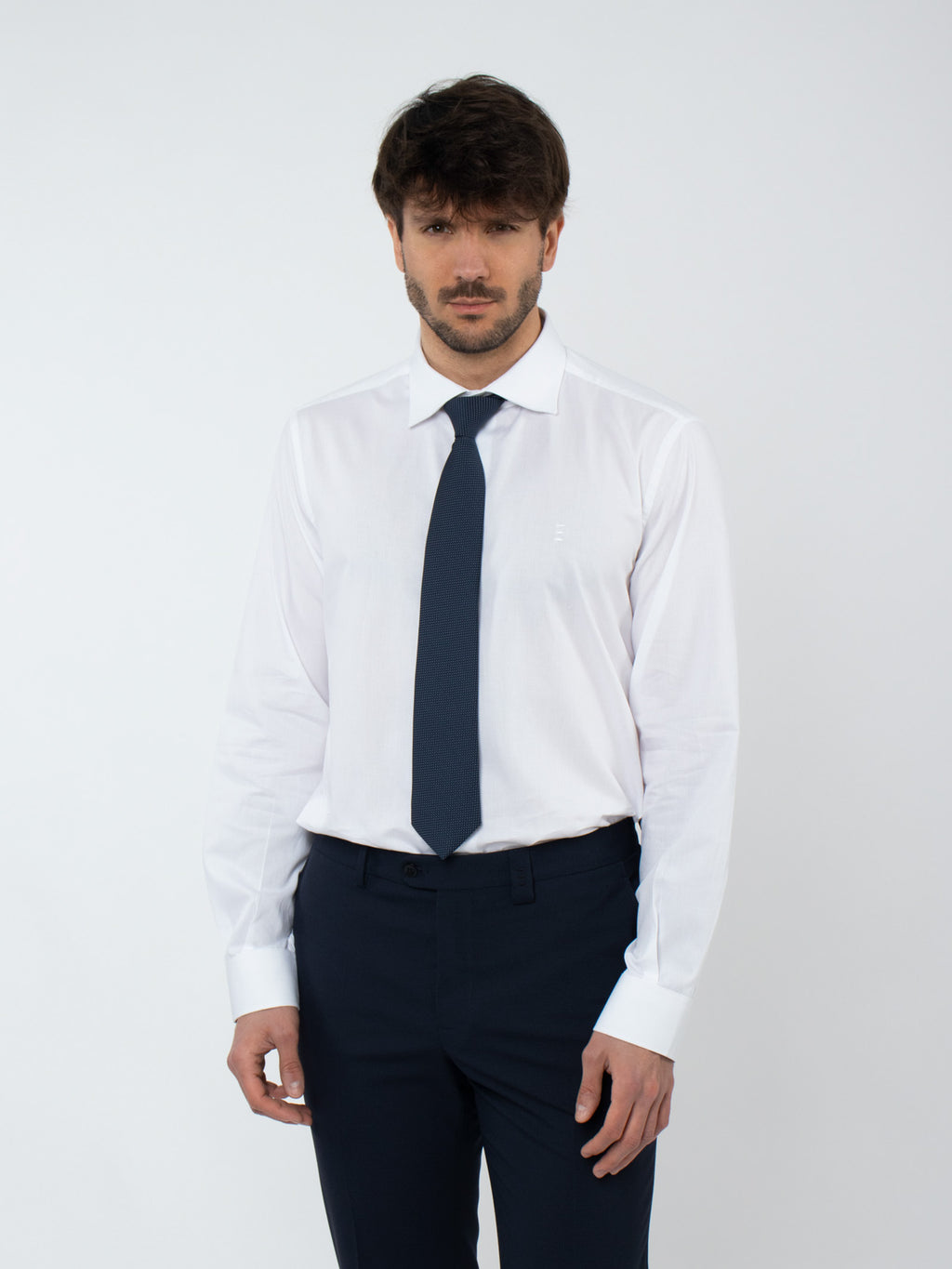 Camisa algodón estructura regular fit