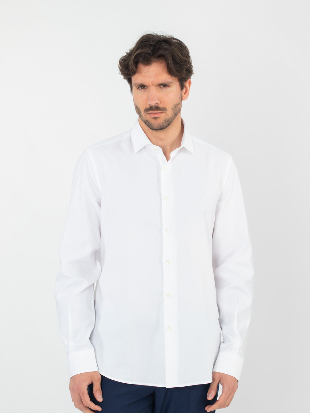 Camisa Algodón Estructura, Slim Fit