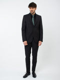 Traje lana fantasía slim fit