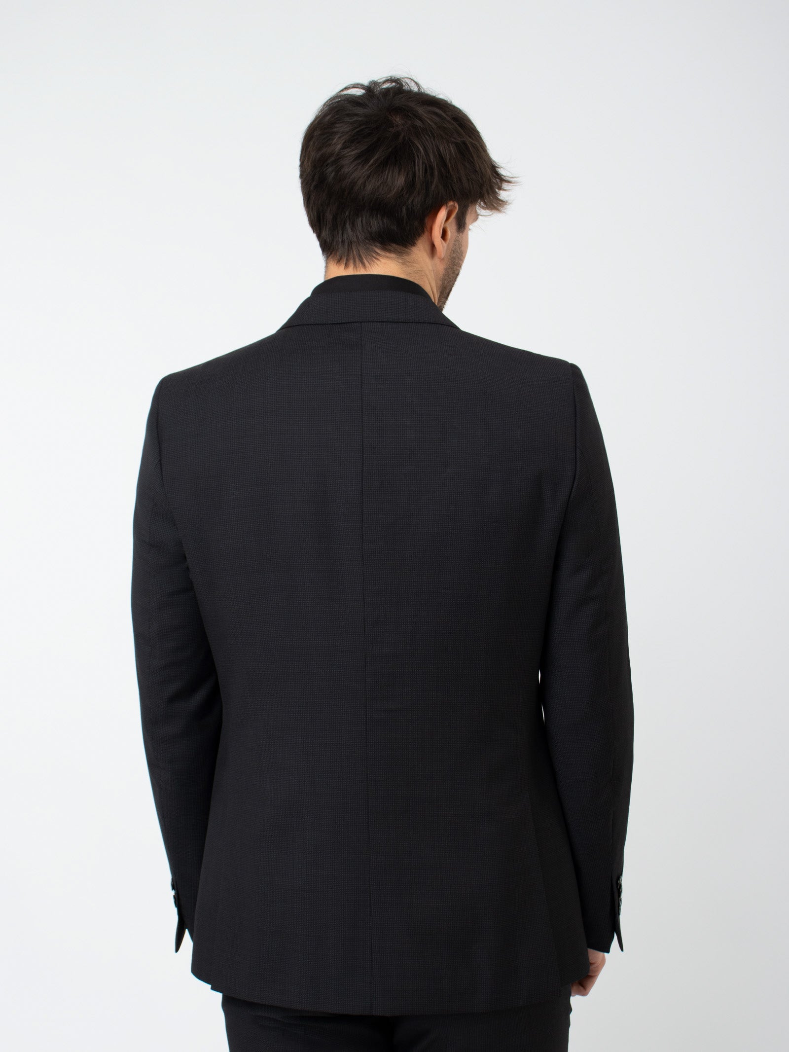 Slim fit embellished wool suit