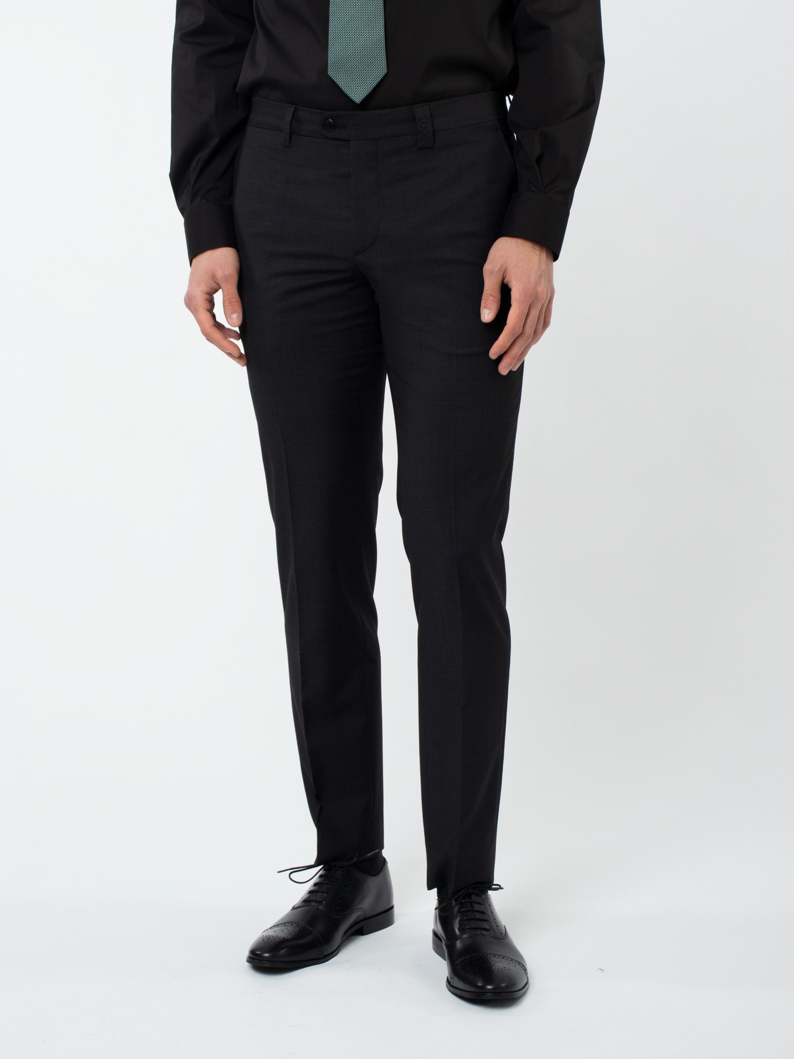Traje lana fantasía slim fit