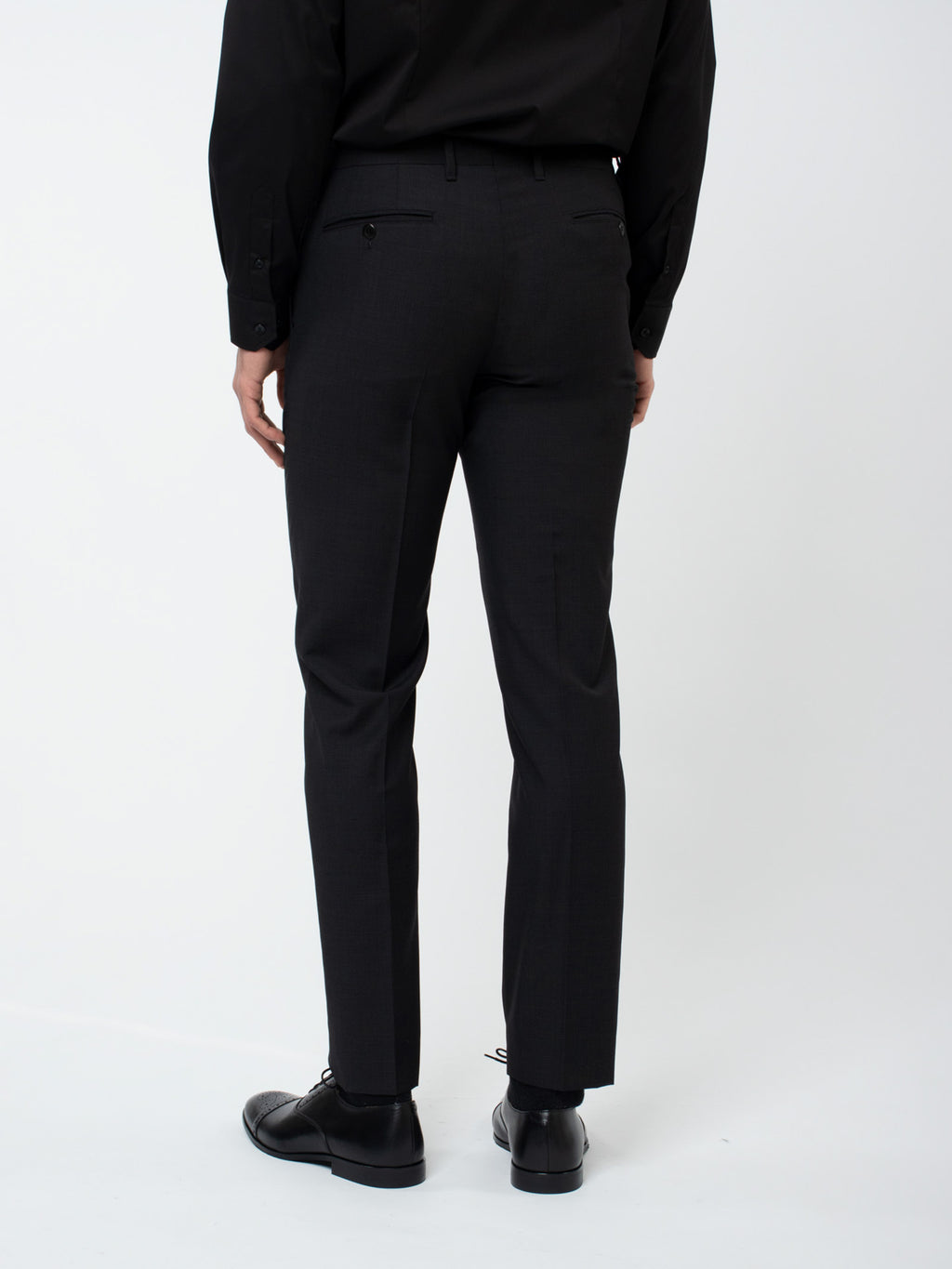 Traje lana fantasía slim fit