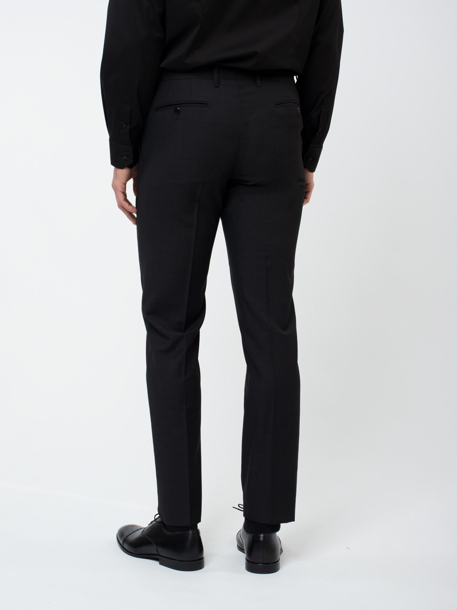 Traje lana fantasía slim fit