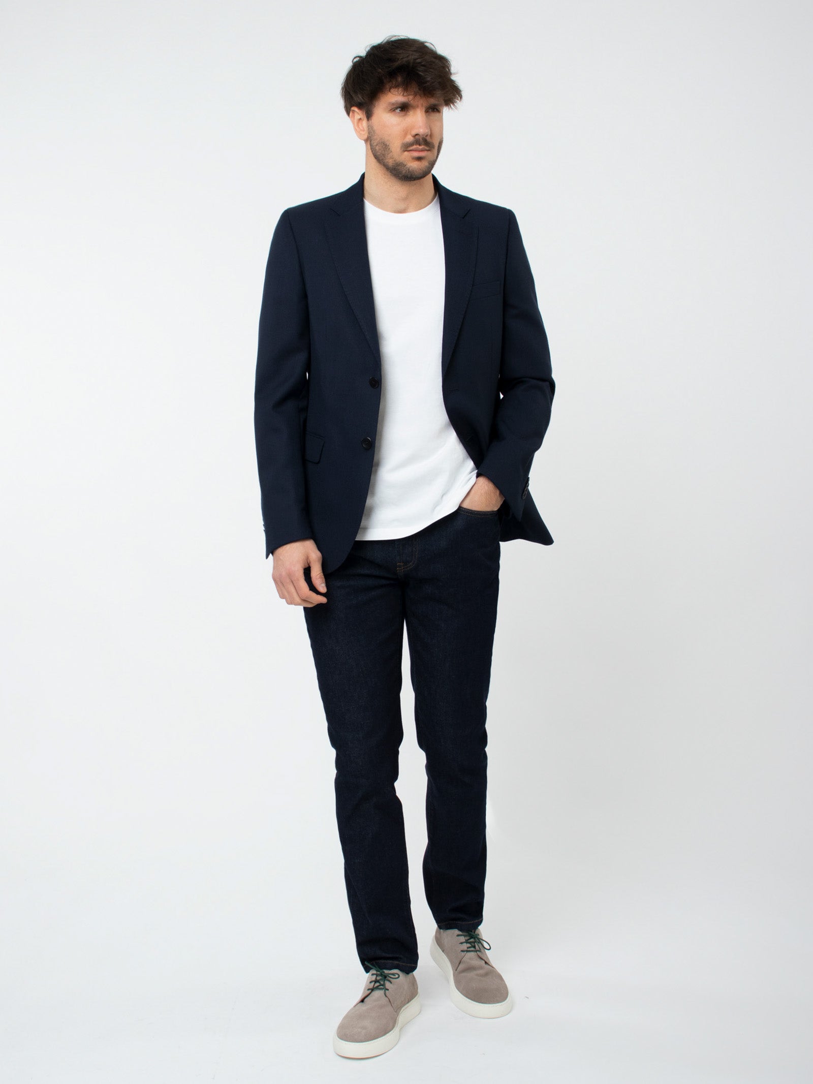 Regular fit textured blazer