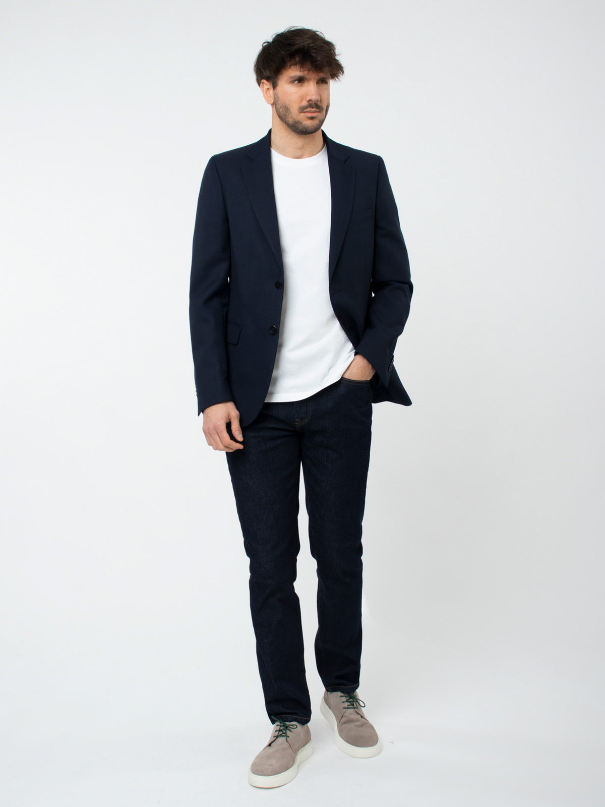 Regular fit textured blazer