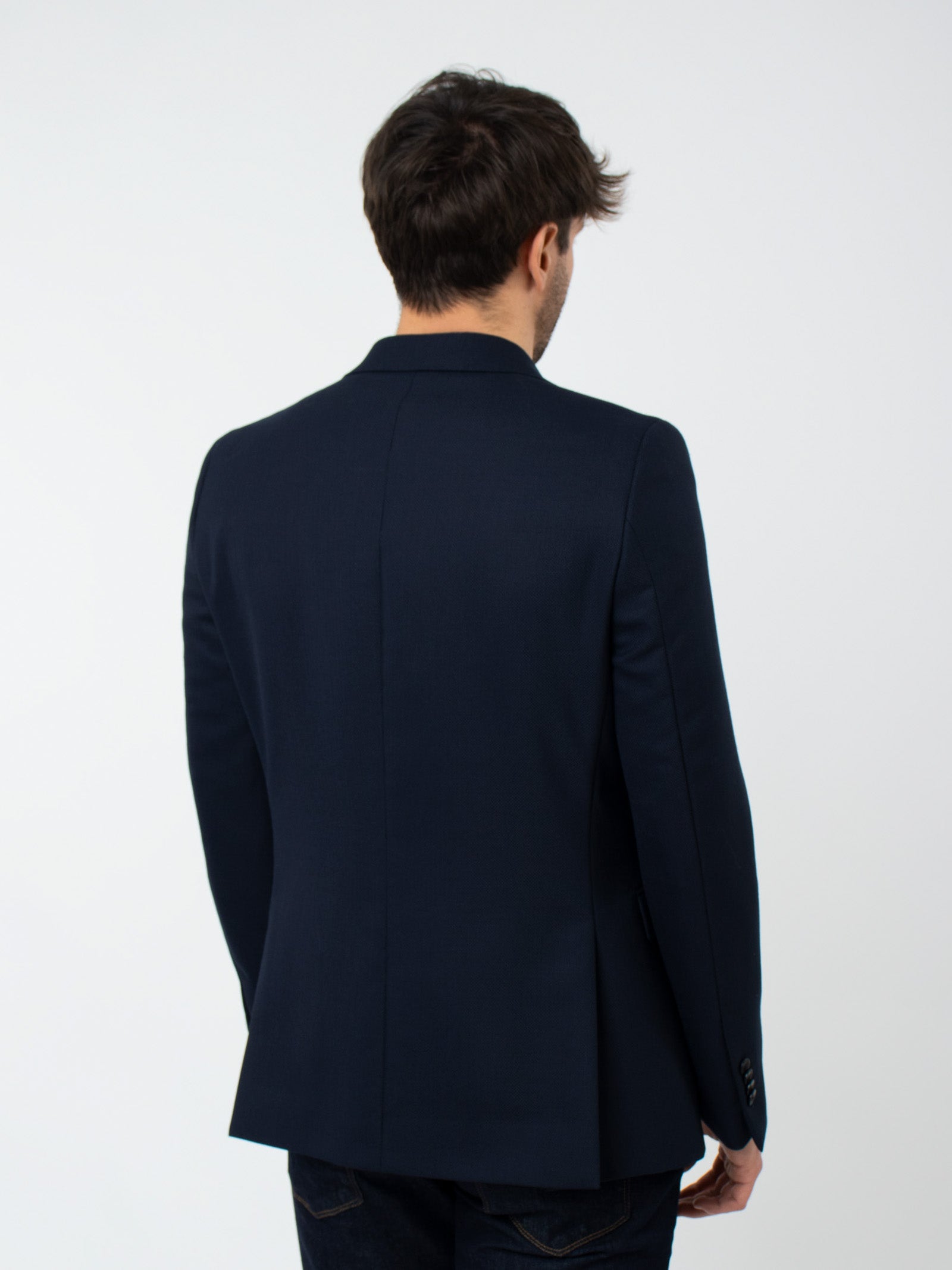 Regular fit textured blazer