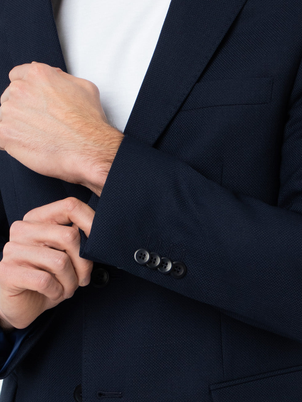 Regular fit textured blazer