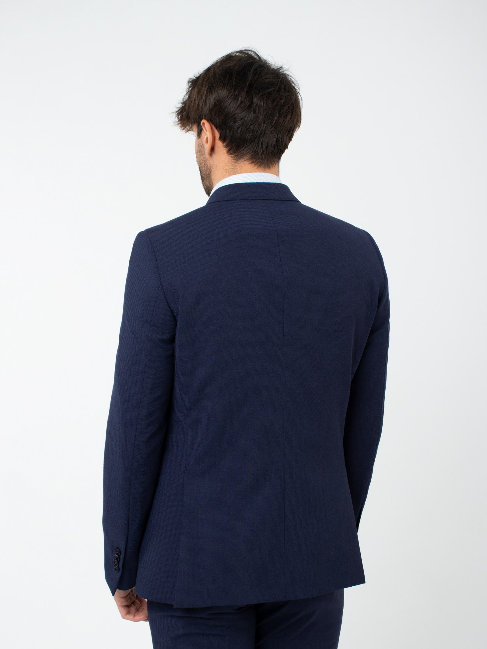 Slim fit wool suit jacket