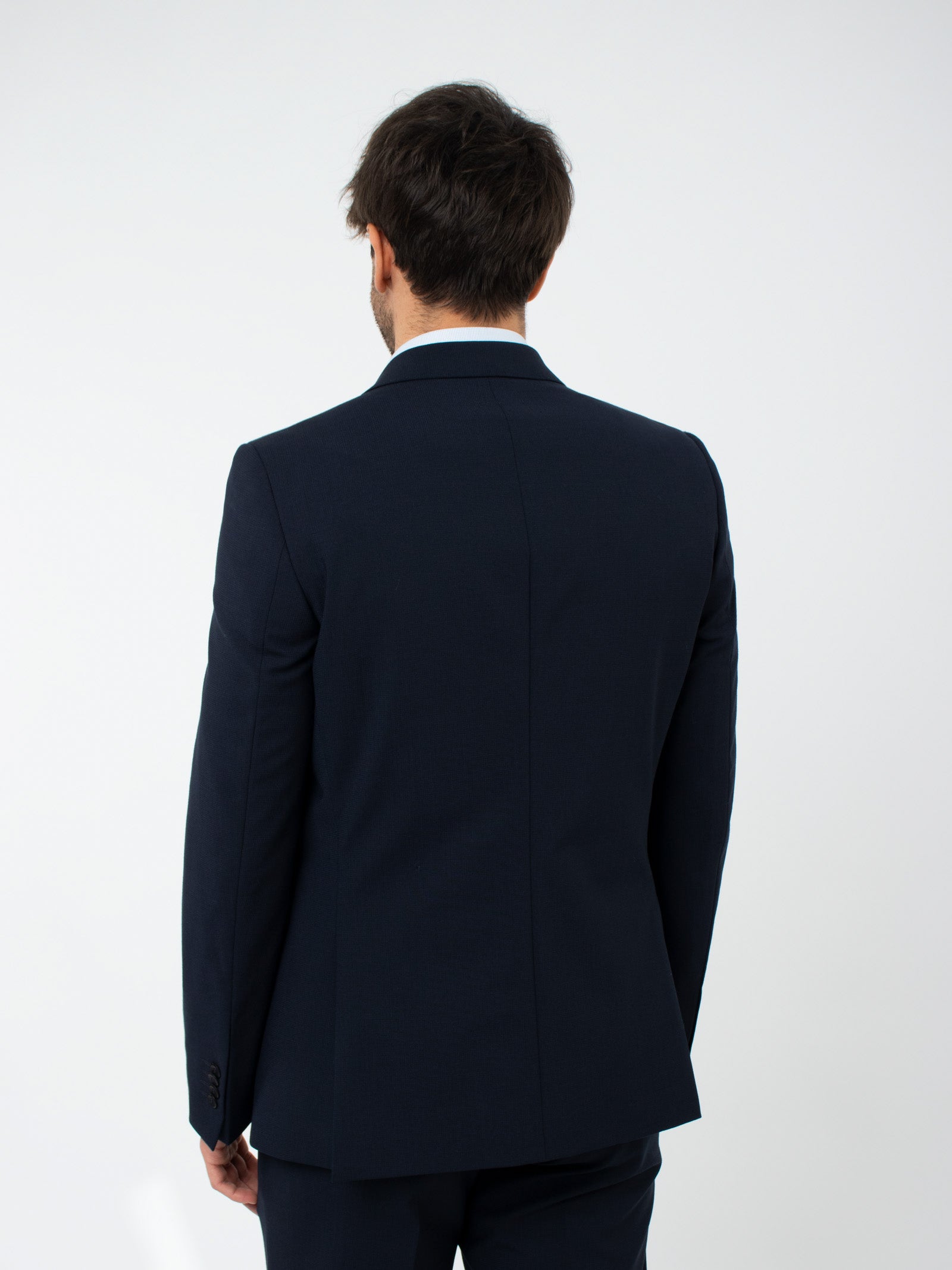 Slim fit wool suit jacket